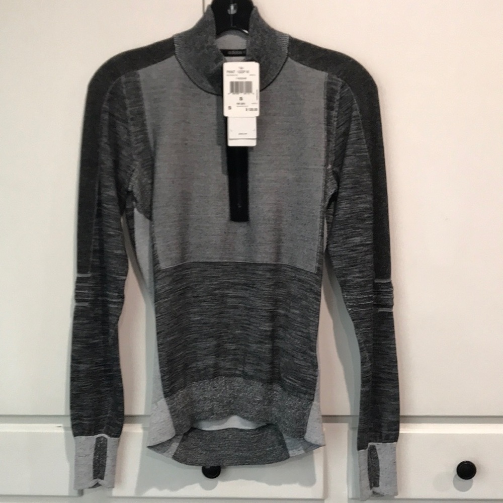 Adidas knit sweater with half zipper